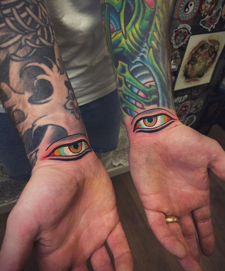 Intricate Dotwork Eye Tattoo