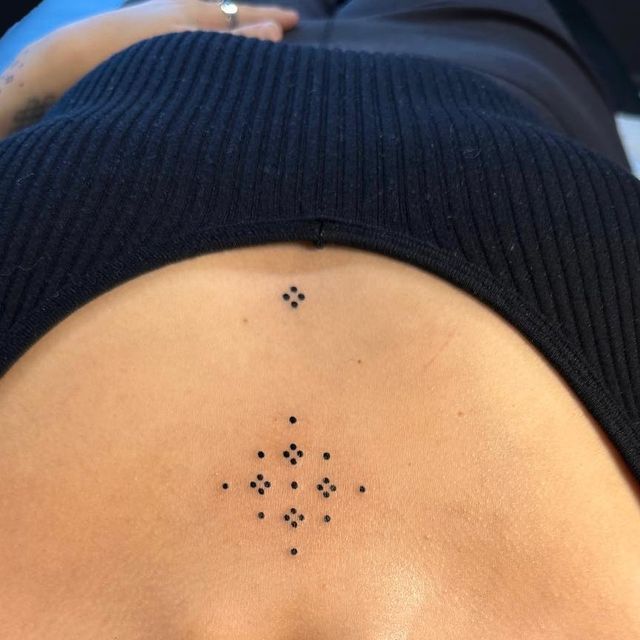Minimalist Dotwork Tattoo Design