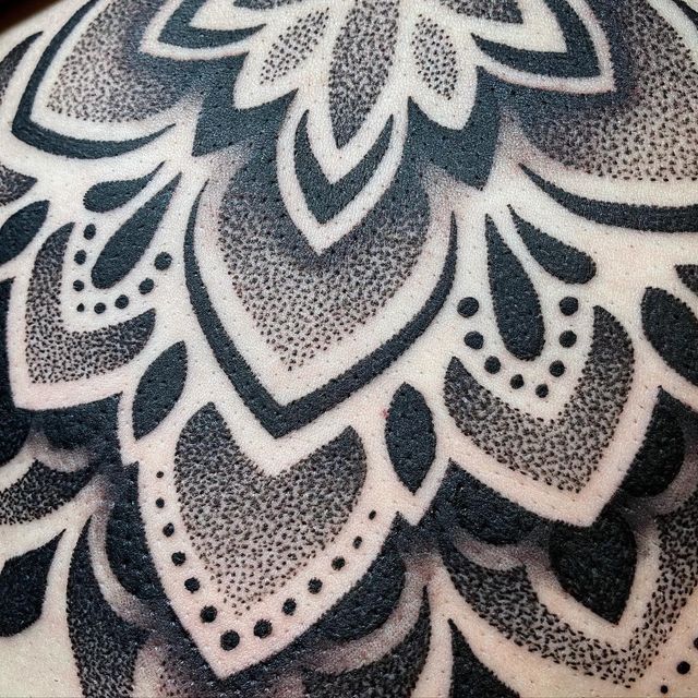 Intricate Dotwork Tattoo Design