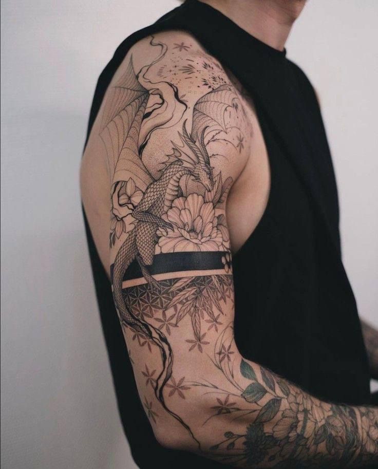 Stunning Japanese Dragon Forearm Tattoo