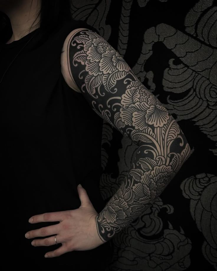 Elegant Geometric Arm Tattoo
