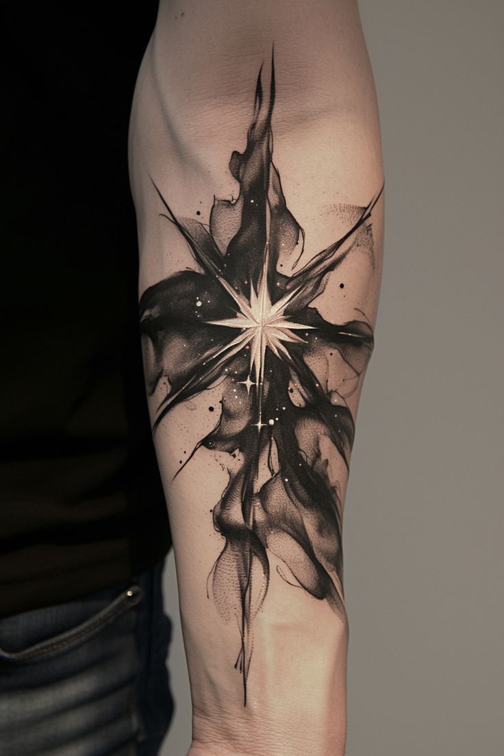 Stunning Geometric Forearm Tattoo Design