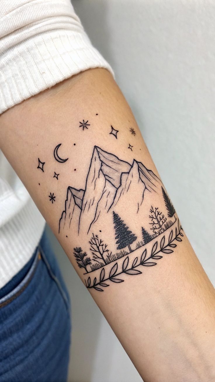 Mountain High: A Nature-Inspired Tattoo Idea