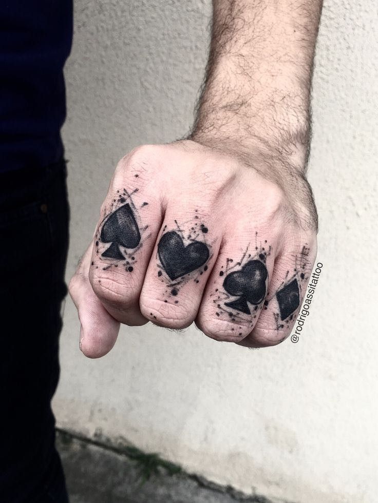 bold blackwork hand tattoo design