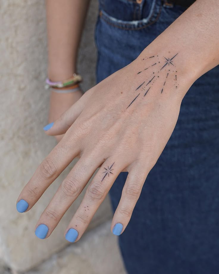 Elegant Minimalist Hand Tattoo Design