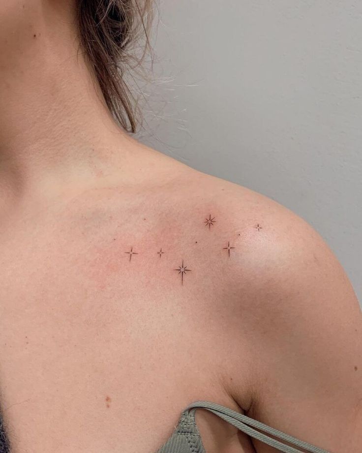 Celestial Minimalist Stars Tattoo