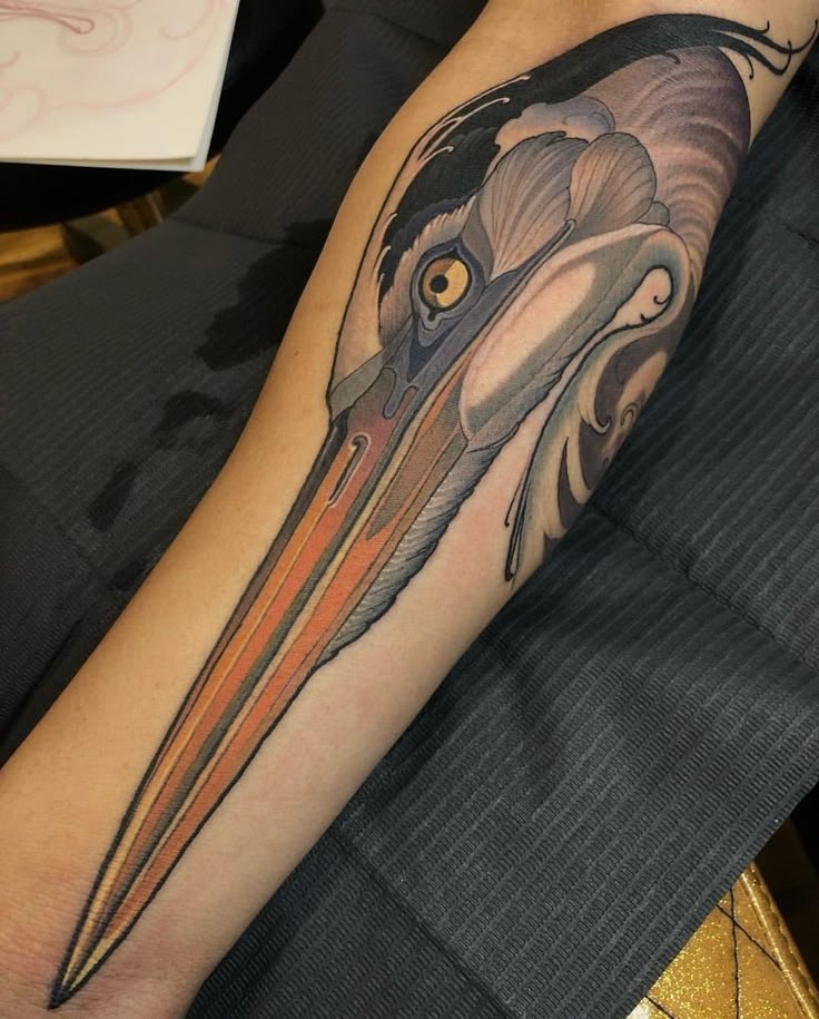 Vibrant Neo Traditional Hogfish Tattoo