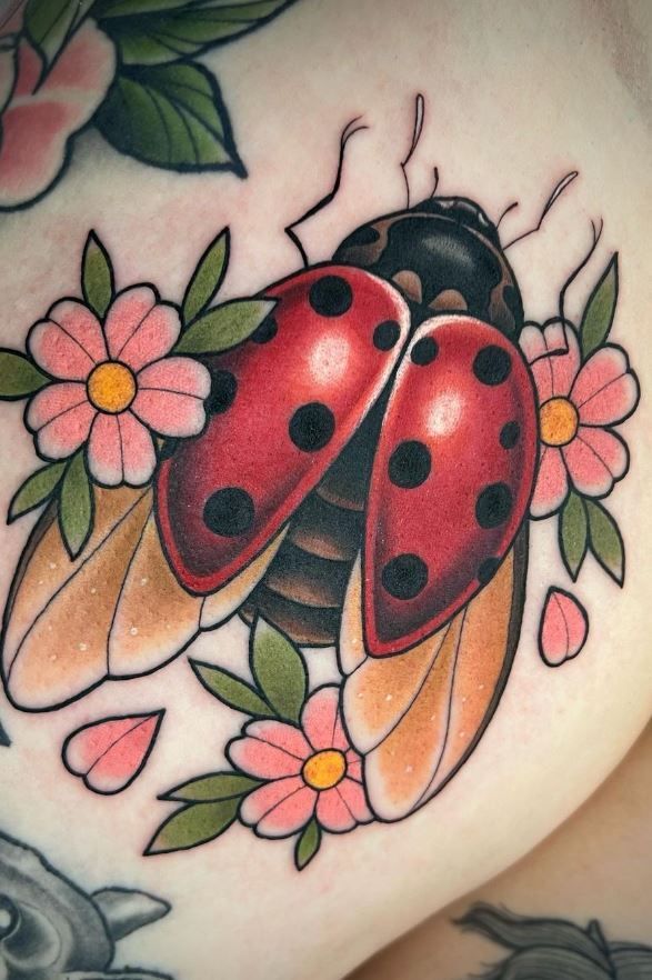 Vibrant Ladybug Tattoo: A Celebration of Nature