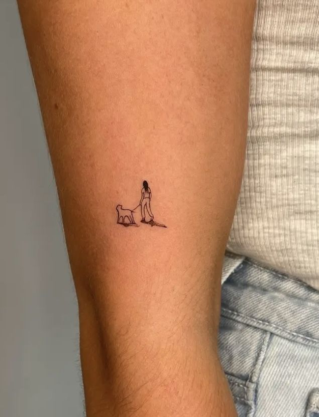 Elegant Minimalist Pet Tattoo