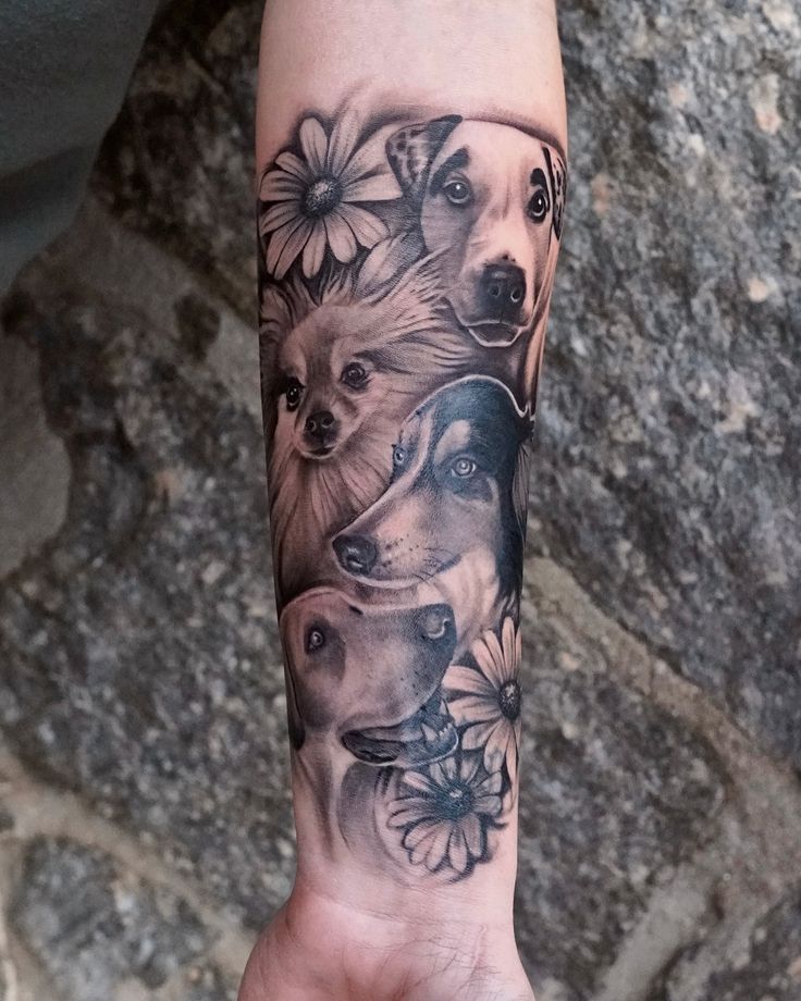 Heartfelt Dog Portrait Tattoo Ideas