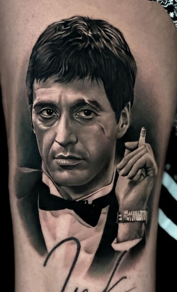 Stunning Portrait Tattoo for Arm