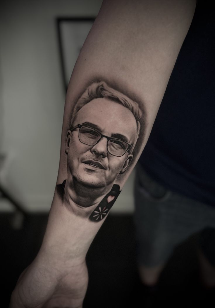 Lifelike Portrait Tattoo for the Forearm