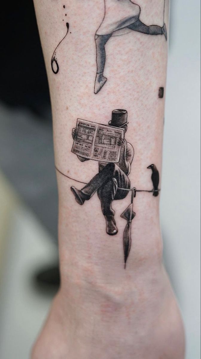 Balancing Act: A Realistic Forearm Tattoo