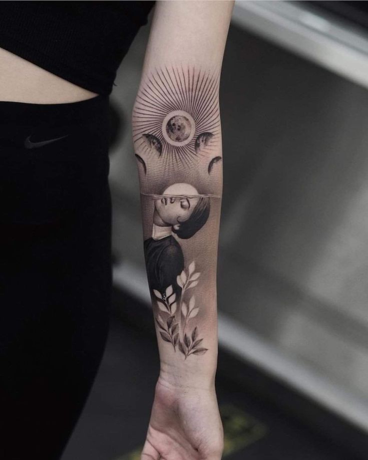 Surreal Forearm Tattoo Masterpiece