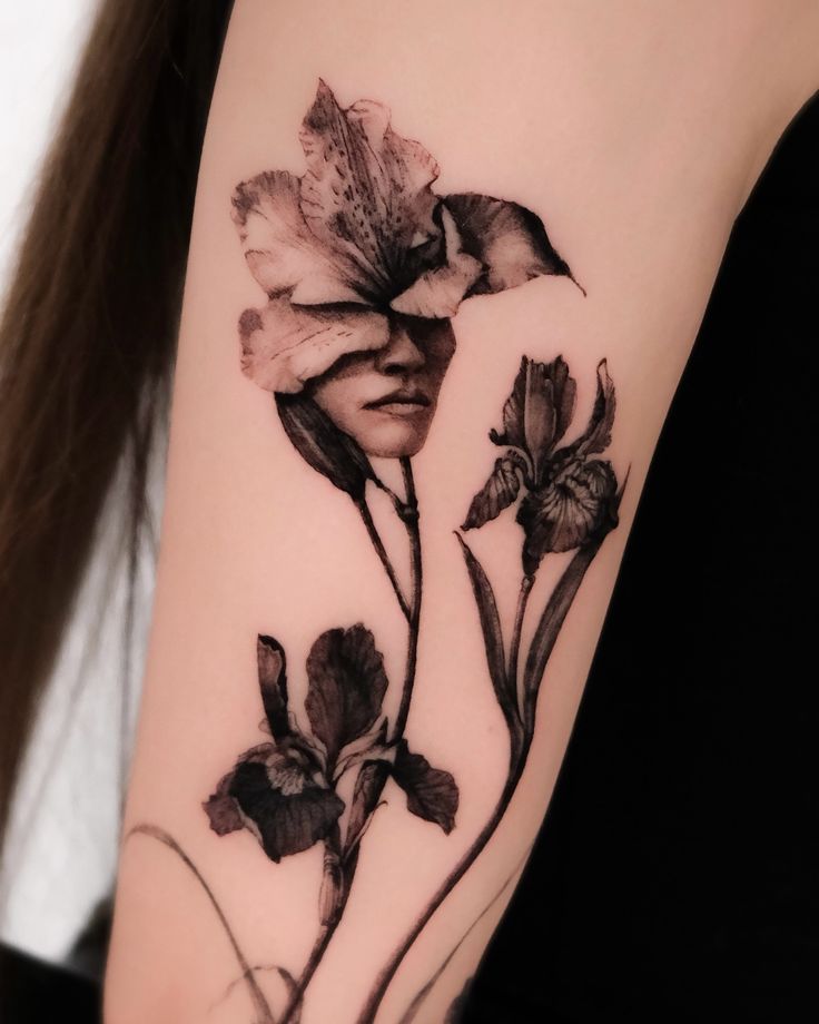 Surreal Iris Tattoo