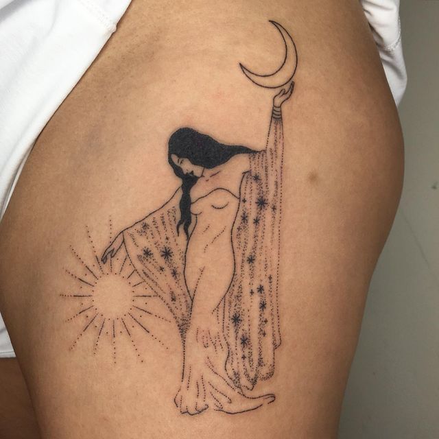 Celestial Goddess Tattoo