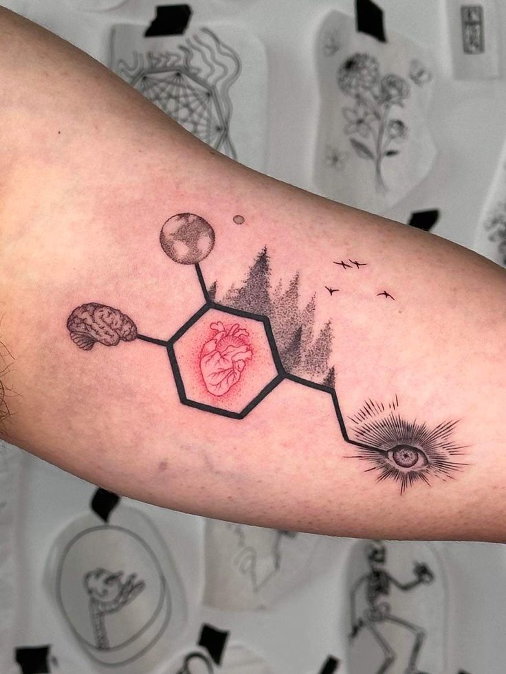Dopamine Dreams: A Trash Polka Tattoo