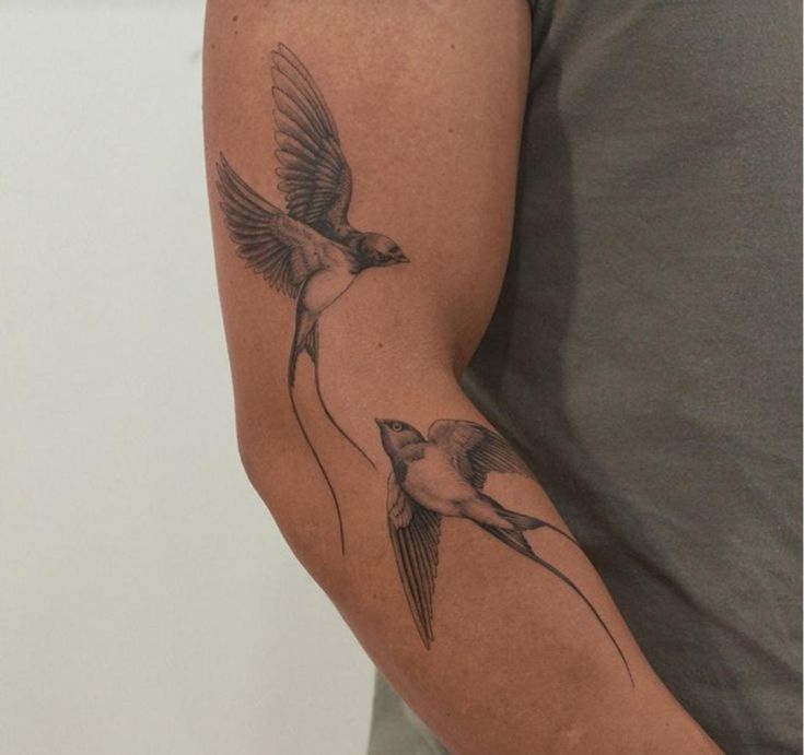 Flight of Freedom: Realistic Bird Tattoos