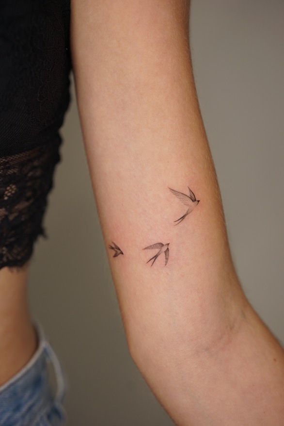 Delicate Arrow Tattoo for the Arm