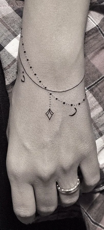 Delicate Minimalist Arrow Wrist Tattoo