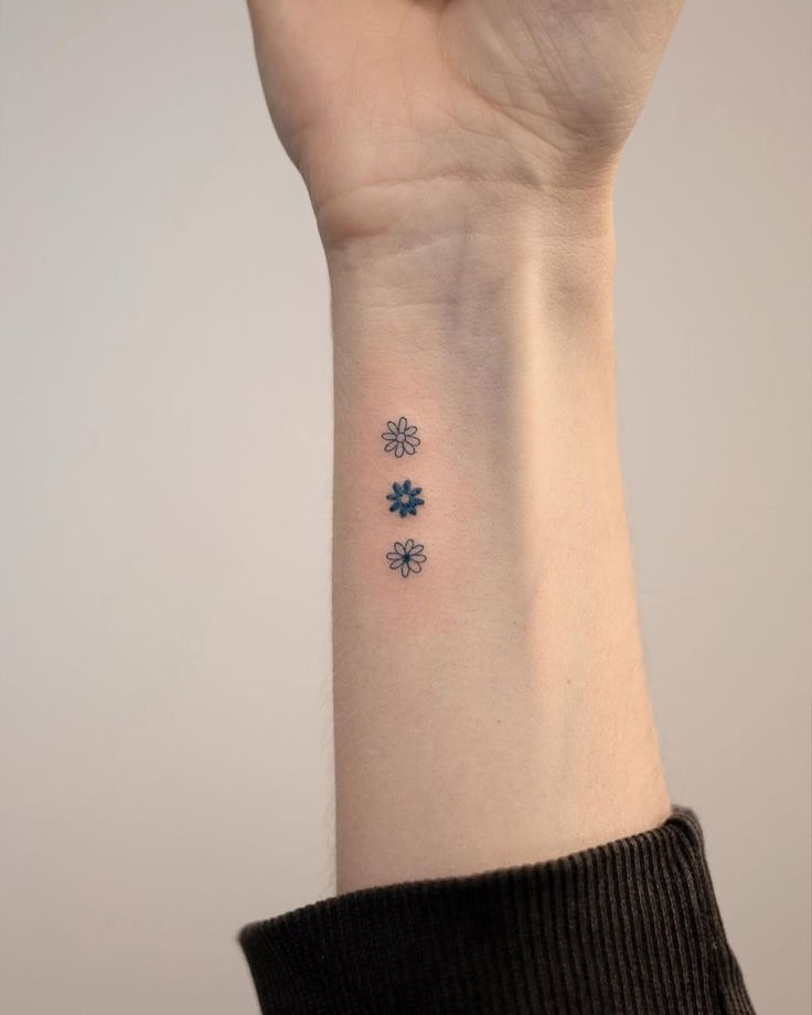 Delicate Floral Wrist Tattoo Ideas