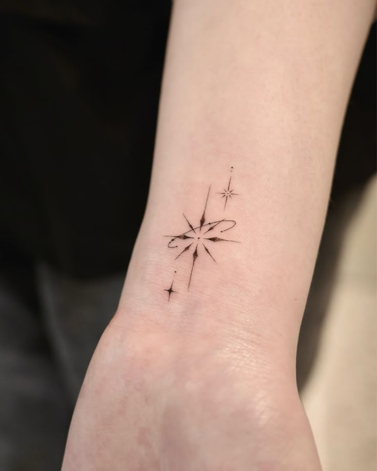 Delicate Star Wrist Tattoo
