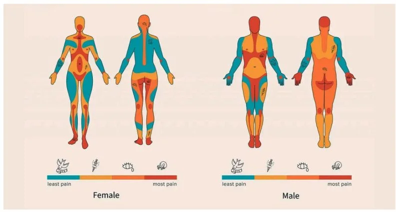 tatto pain chart 2